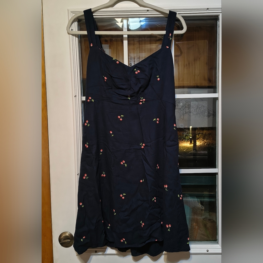 Cherry Print Navy Dress By Old Navy - Picture 10 of 10